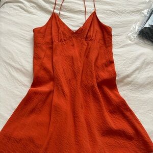 SIZE 14 MADEWELL SPAGHETTI STRAP MINI FLARE DRESS- USED